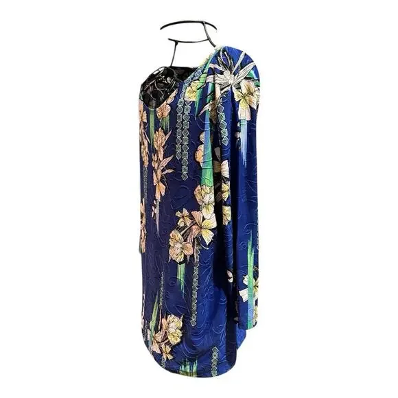 JM Collection Multicolor Womens Textured Floral Travel Blouse Sz P/L - Picture 5 of 10